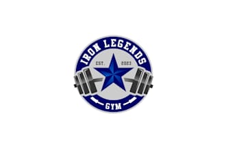 create high quality and beautiful gym logo design