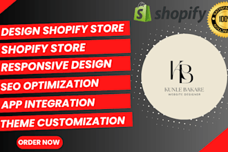 design shopify store, dropshipping store, ecommerce store, shopify website