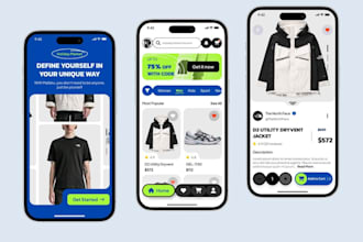 design and develop ecommerce website or app multi vendor app market place app