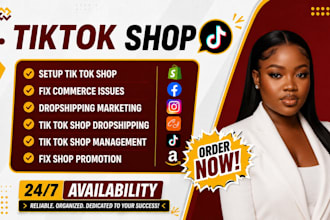 setup tik tok shop, tik tok dropshipping tiktok shop marketing tik tok