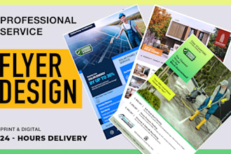design outstanding flyer for any service business