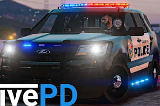 develop fivepd, lspdfr and nopixel inspired police rp server for fivem