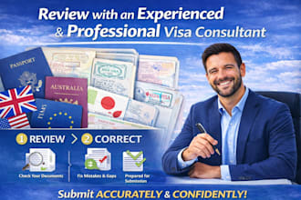 be your visa consultant for all country as a visa expert