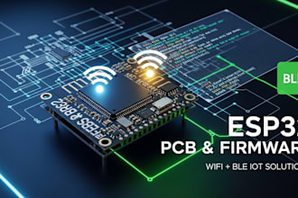 build esp32 pcb hardware and firmware with wifi and ble connectivity
