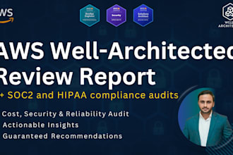 audit your AWS cloud against AWS well architected framework