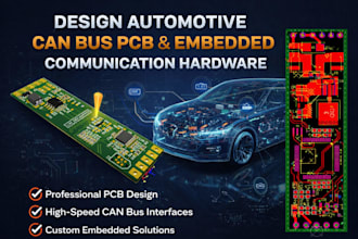 design automotive can bus pcb and embedded communication hardware
