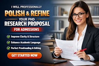 professionally polish and refine your phd research proposal for admissions