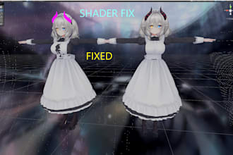 setup, cleanup, optimizes and shader fix your vrchat avatar