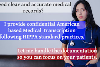 provide english medical transcription