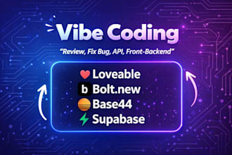 help, build, fix and manage your vibe code ai saas app