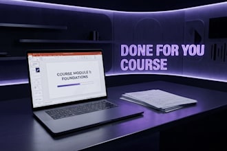create your complete online course scripts and slides