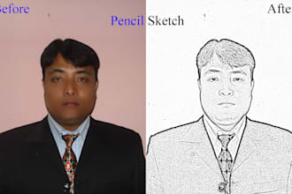 convert image to pencil sketch
