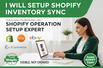 setup shopify inventory sync etsy integration ebay sync cedcommerce webgility