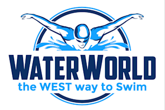 design a unique and professional pool, swimming pool logo