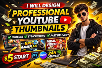 design clickable youtube thumbnail in canva