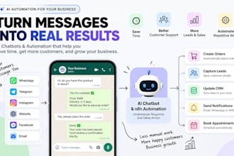 build ai chatbot and n8n automation for your business