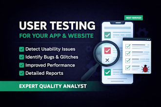 user test beta test manual test saas website app game
