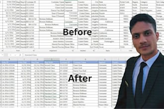 do smart data cleaning and formatting for large files