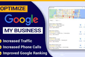 optimize, setup, verify and rank your google business profile for local SEO rank