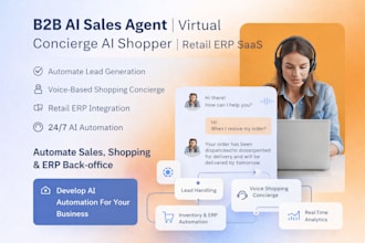 do b2b ai sales agent, virtual concierge ai shopper voice agent, retail epr saas