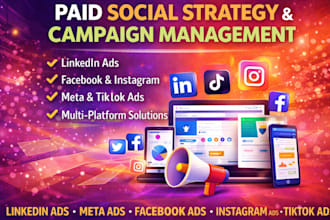 manage linkedin ads campaign and b2b paid social strategy