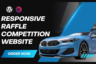 design raffle website giveaway website competition website for raffle business