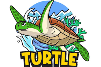 make an awesome animals and turtle logo design