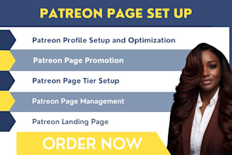 setup and grow your patreon page, do patreon marketing and management