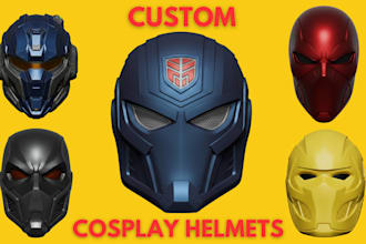sculpt 3d cosplay mask cosplay helmet 3d helmet stl custom printable 3d mask