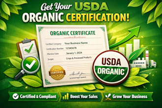 provide your usda organic certification