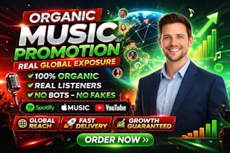 promote your spotify music organically for real streams growth