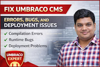 fix umbraco cms errors, bugs, and deployment issues