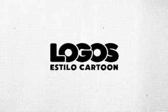 haré un logo ilustrado estilo cartoon