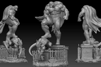 mold 3d superhero character,action figure, toys,bas relief,comic art,nsfw model