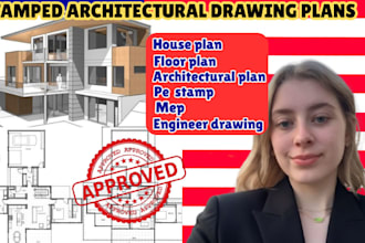 pe stamp, review and stamp architectural drawings in USA for city permit