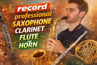 record professional saxophone clarinet flute and horn