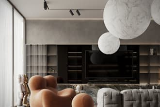 create a 3d visualization for the interior