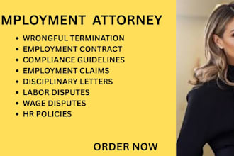 handle employment claims, compliance and HR documents and resolve labor disputes