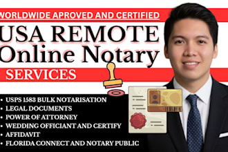 perform fast online notary, usps form 1583 sign and seal, remote notary public