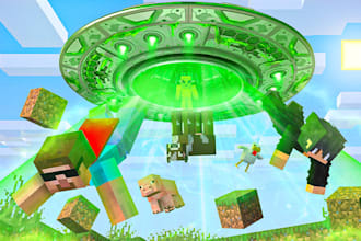 make minecraft youtube thumbnail that attract viewers