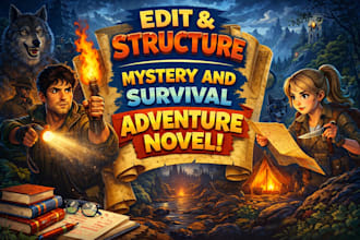 edit and structure your mystery and survival adventure novel
