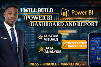 create professional power bi dashboards and reports