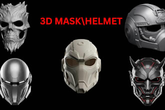 do 3d mask helmet, cosplay mask wearable 3d helmet 3d printed mask 3d printing