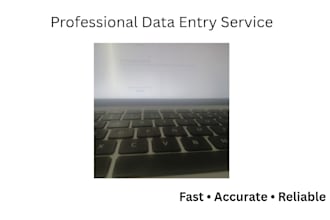 do reliable data entry , PDF to excel , typing, and web research