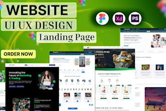 website UI UX design, figma UI UX design, figma landing page design