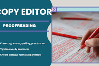 copy edit, proofread, format memoir, literary fiction novel fiction book