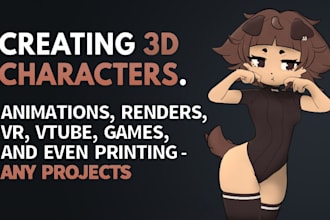 build custom 3d character with rigging