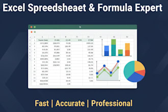 create professional excel spreadsheets and formulas