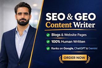 be your GEO and SEO website content, blog and article writer