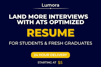 write an ats optimized professional resume for students and fresh graduates
